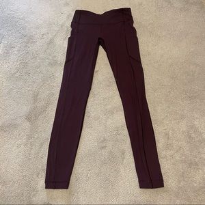 Dark purple speed up leggings